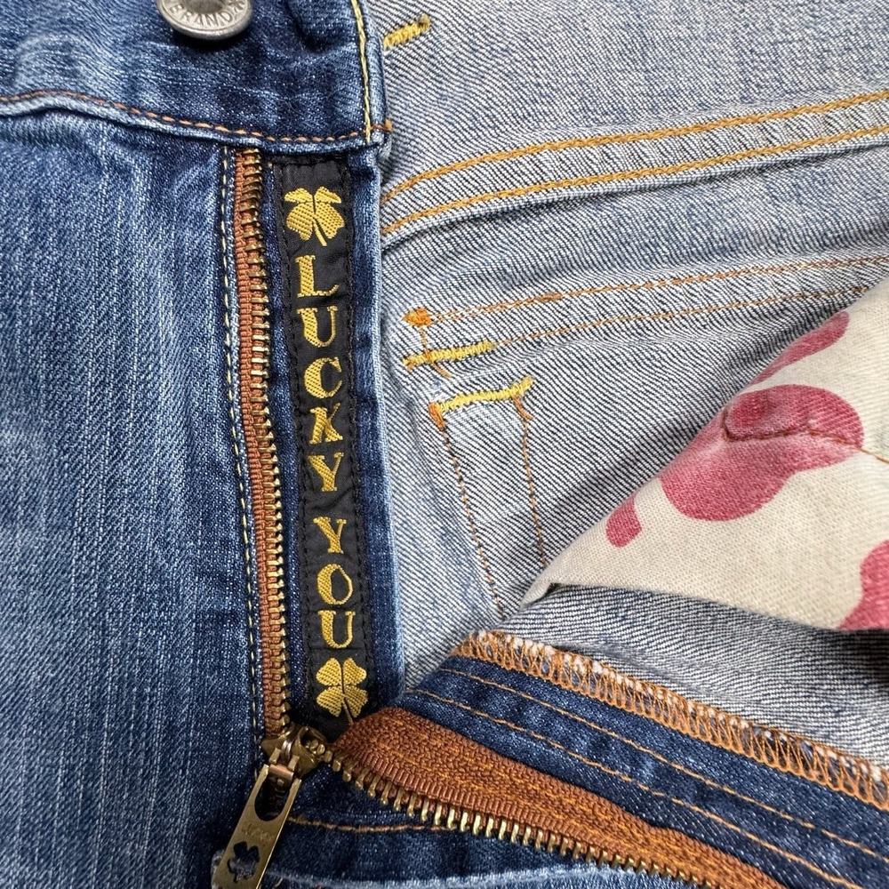 Lucky Brand Jeans VTG Hitchhiker Reg Straight Men's 33x32 Blue Flap Pockets * - Picture 6 of 12